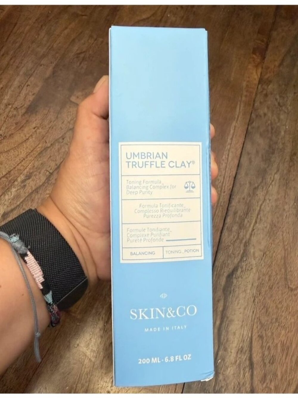 SKIN&CO Umbrian Truffle Clay Balancing Face Toner Deep Pore Cleansing 6.8